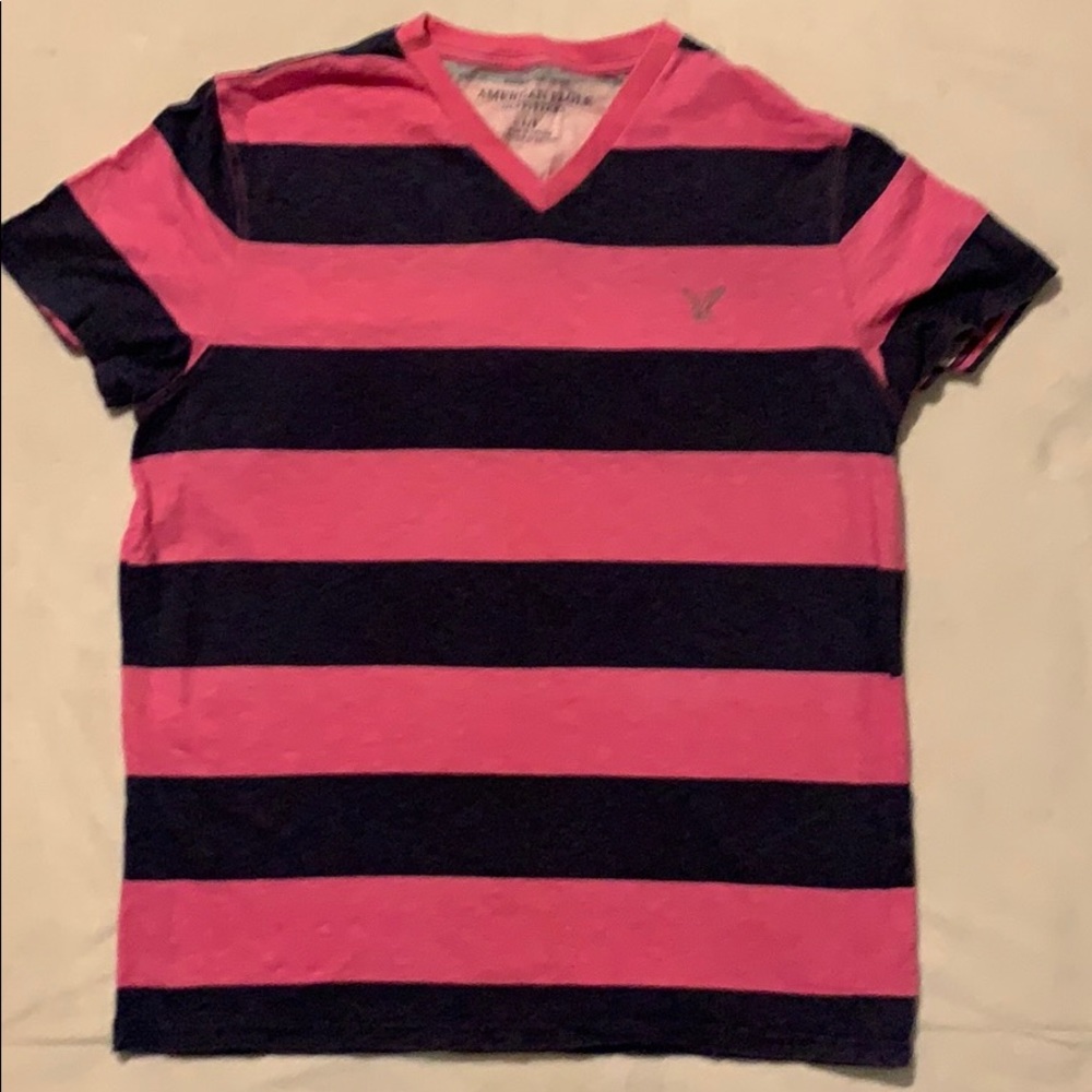 Men’s Striped V neck